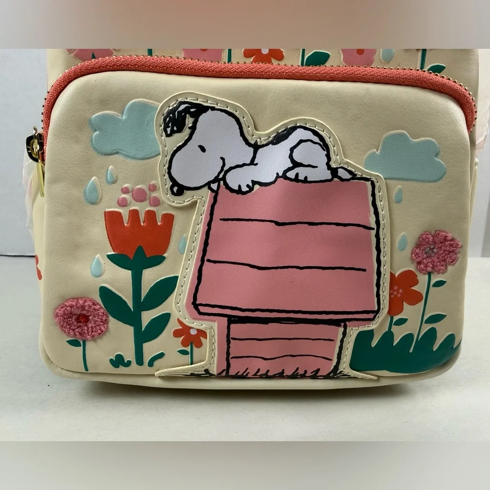 Loungefly | Bags | Loungefly Peanuts Snoopy Doghouse Floral Mini ...